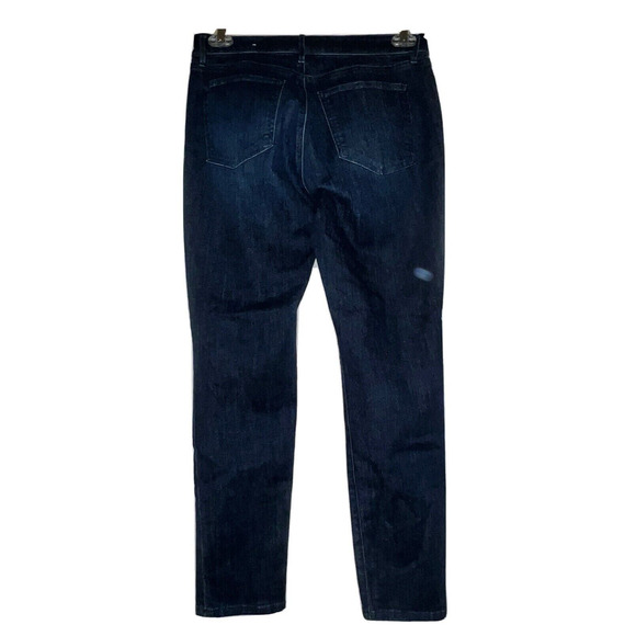 ANN TAYLOR Factory Jeans Women's Size 8 Blue Stretchy 5-pocket Skinny Jean - Picture 3 of 5